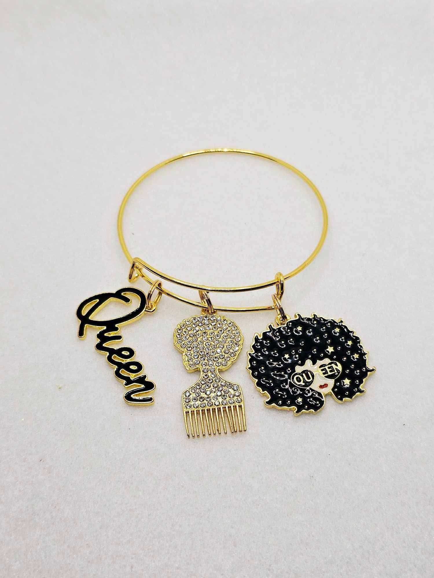 Gold Charm Bangles