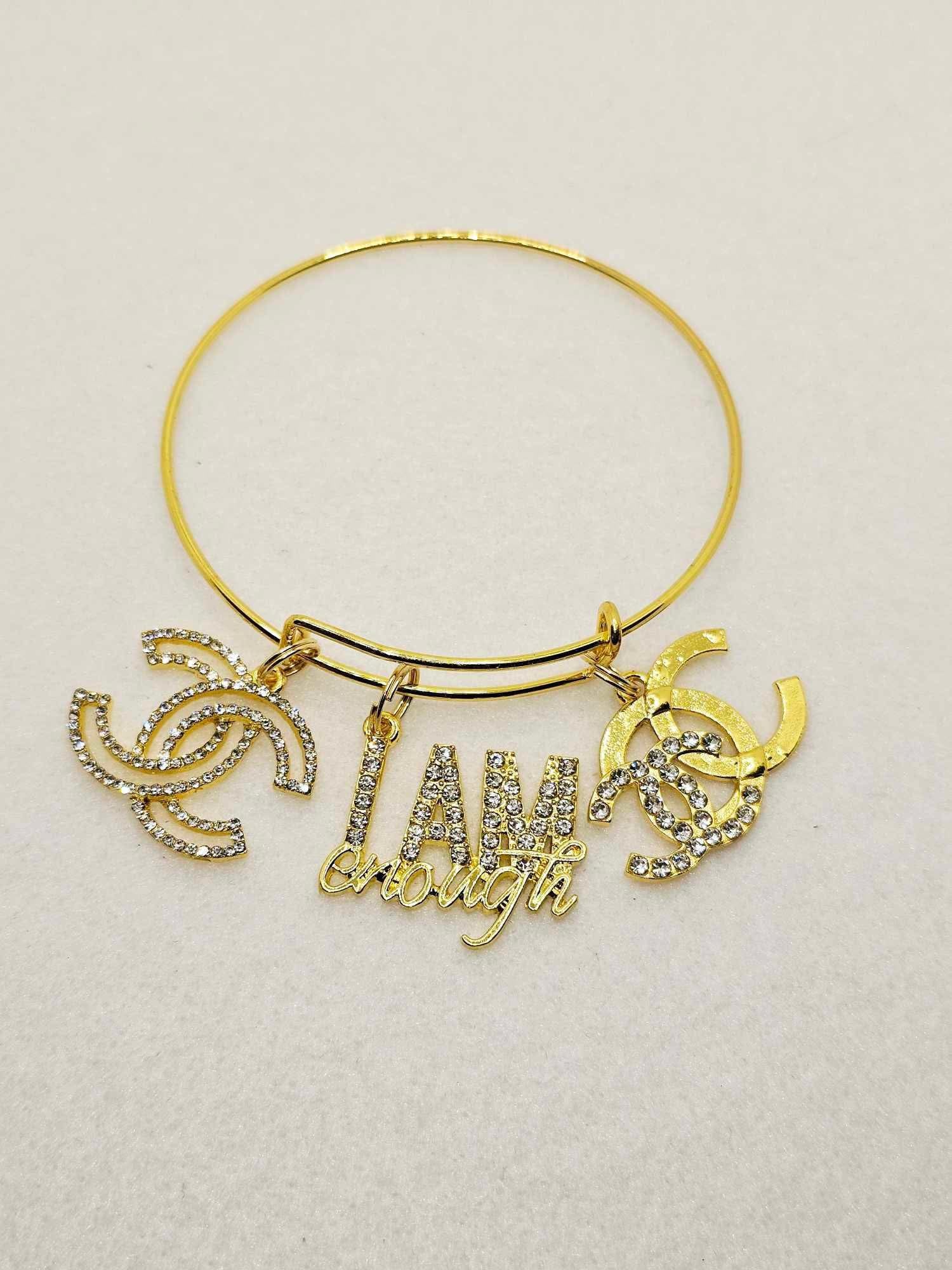 Gold Charm Bangles