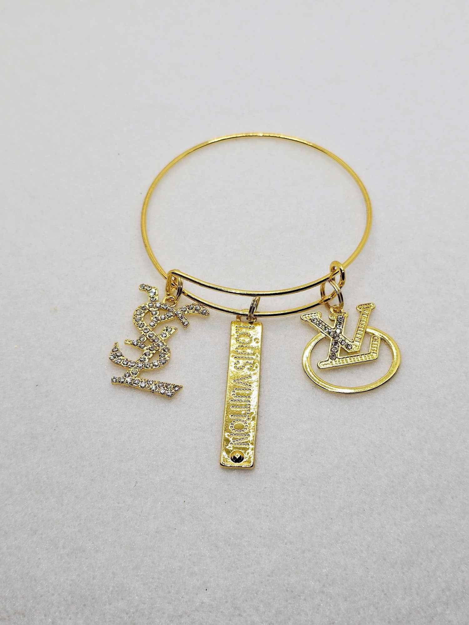 Gold Charm Bangles