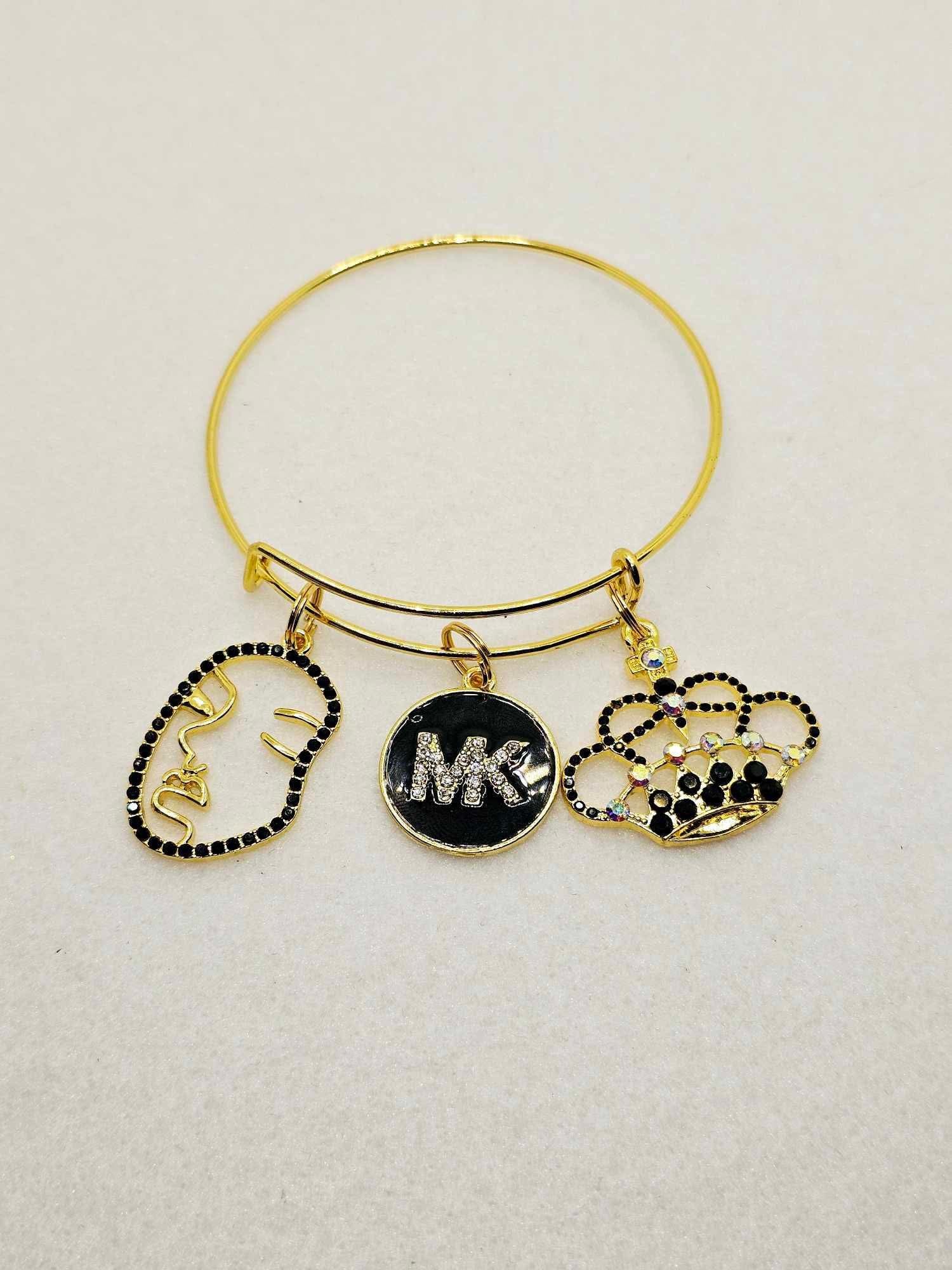 Gold Charm Bangles