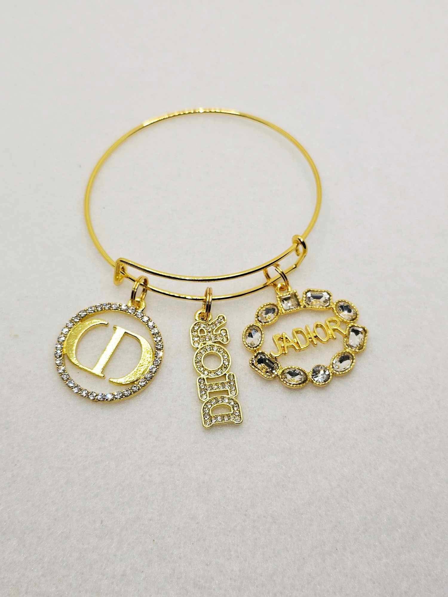 Gold Charm Bangles