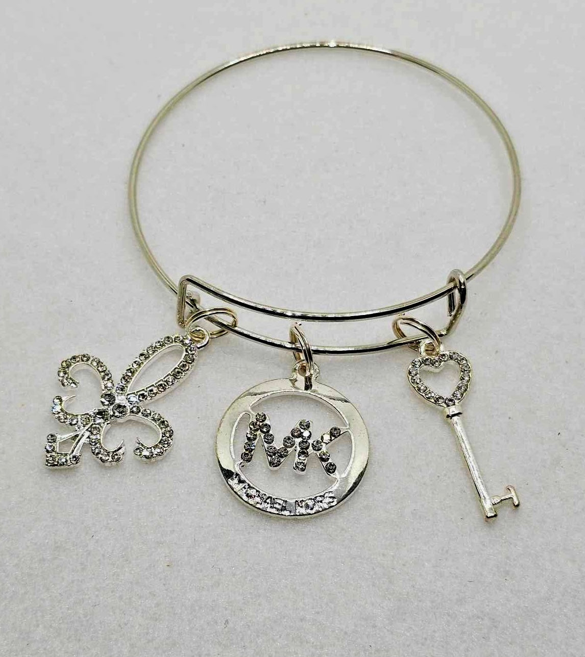 Silver Charm Bangles
