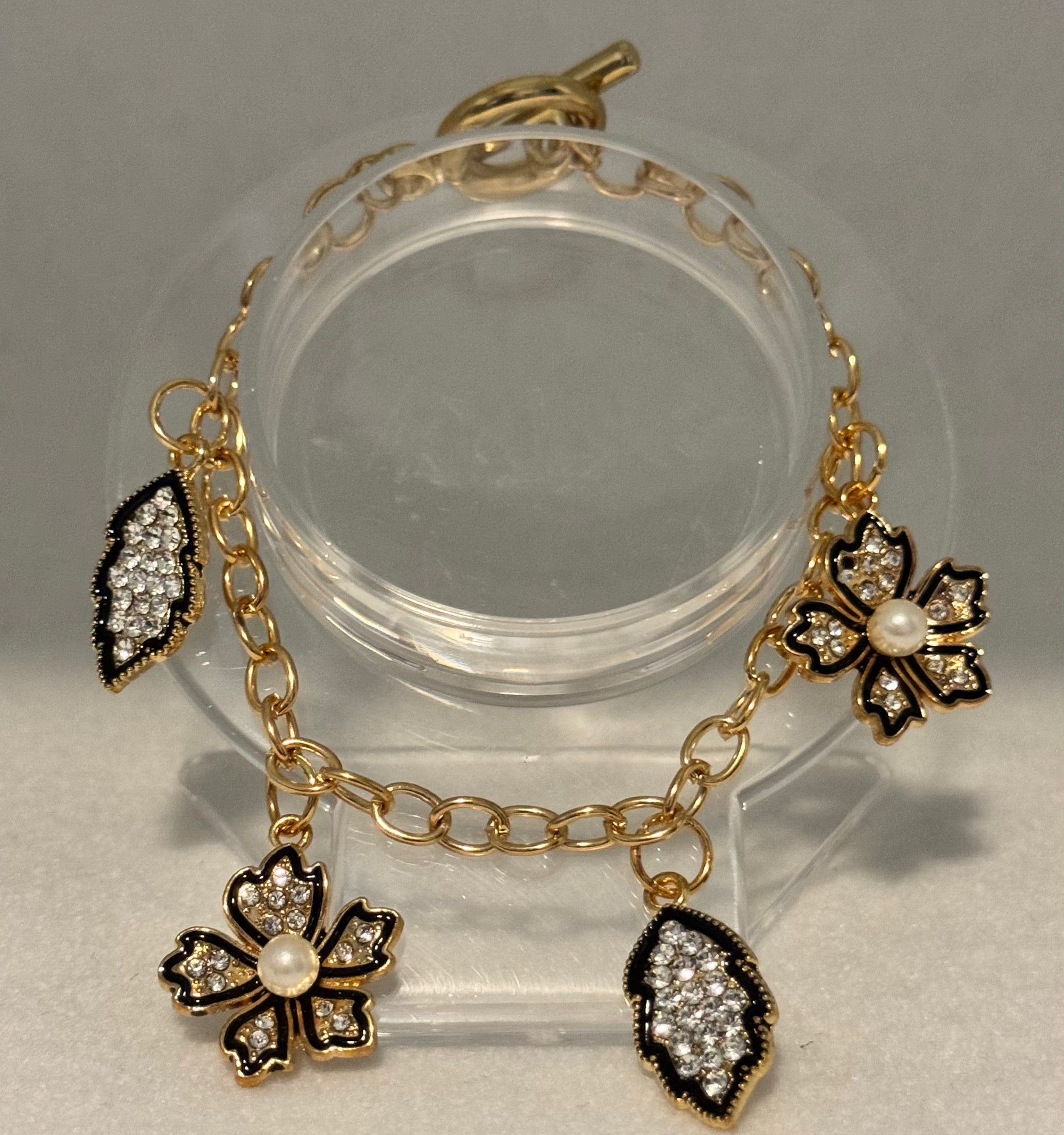 Gold Chain link Charm Bracelets