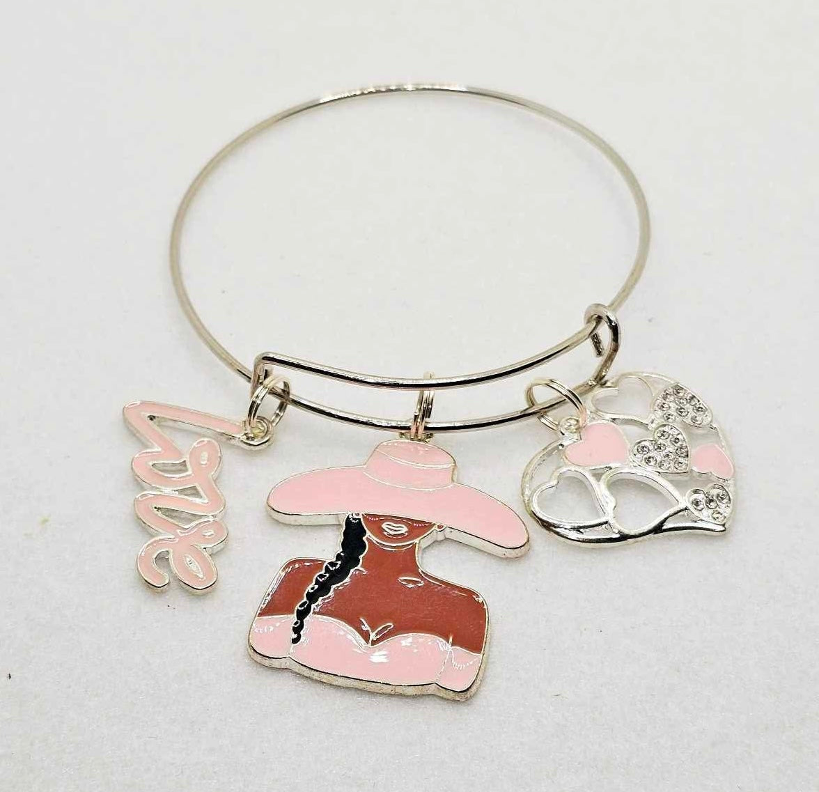 Silver Charm Bangles
