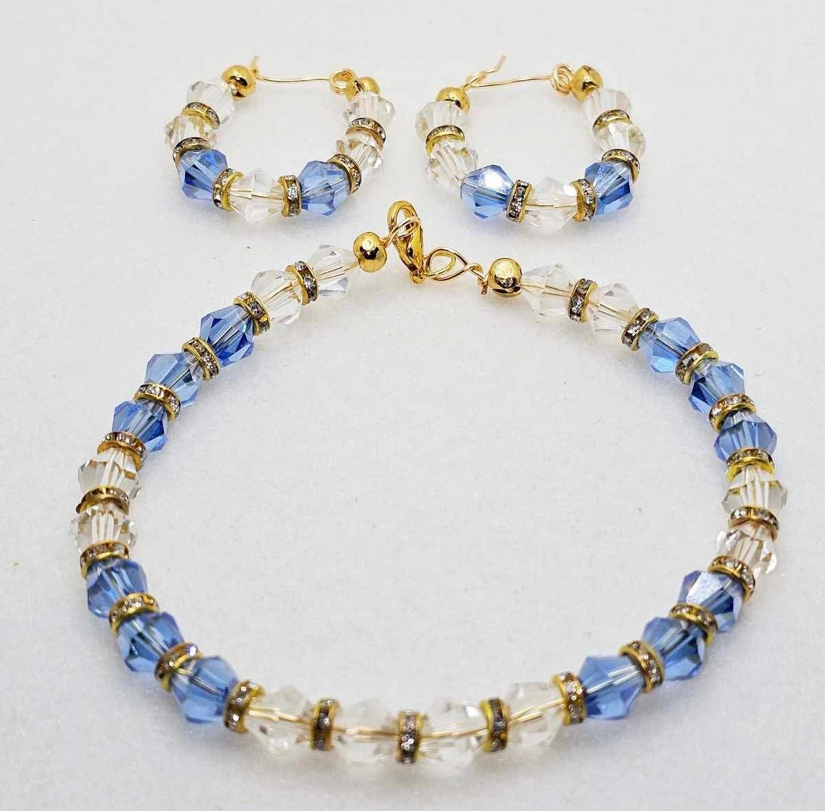 Beaded Crystal Bracelets & Earrings